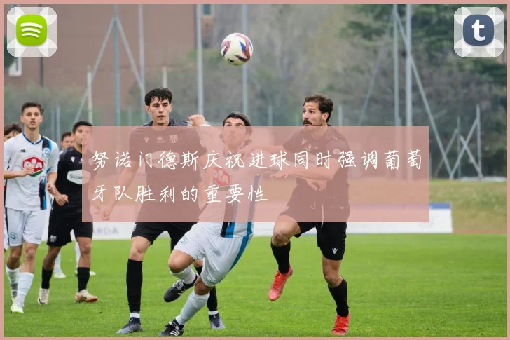 努诺门德斯庆祝进球同时强调葡萄牙队胜利的重要性
